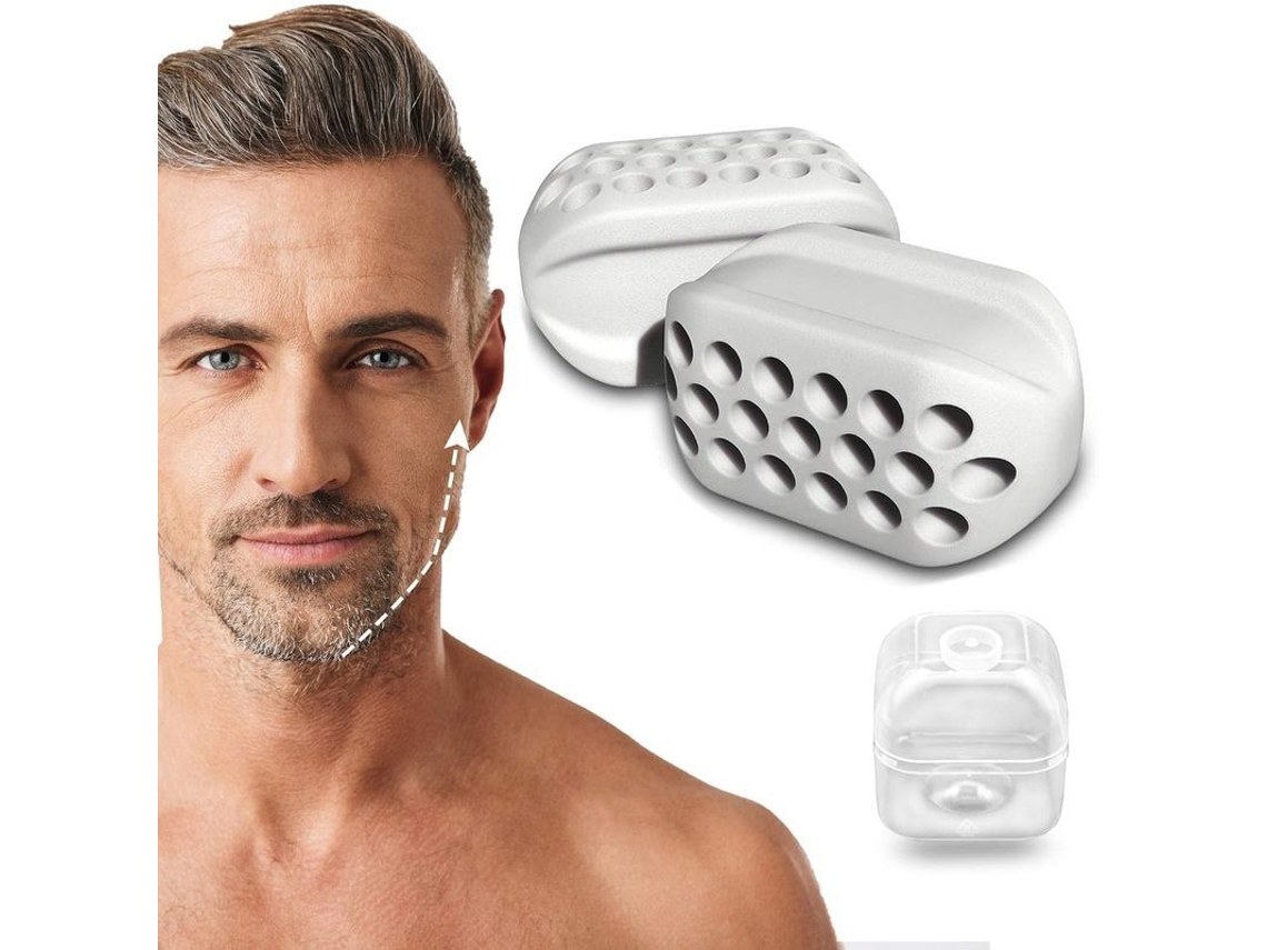 2 Ejercitadores De Mandíbula, Tonificador Facial, Reductor De Mentón Y Eliminador De Grasa Facial Doble.