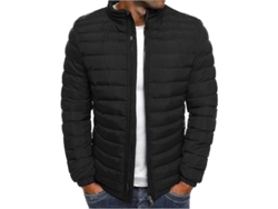 2026-chaquetas De Plumas Para Hombres Uk: Chaqueta De Algodón Relleno, Color Sólido, Caliente Y Elegante, Ideal Para Invierno Y Otoño