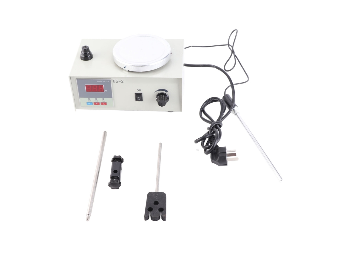 Mezclador de laboratorio con agitación magnética y placa calefactora digital