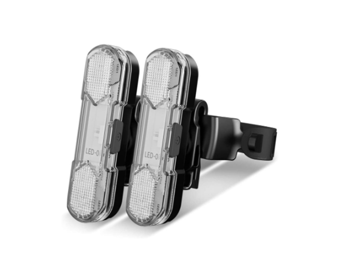 2 Linternas Traseras Bicicleta 4modos Usb Recargable Blanca Yizhood