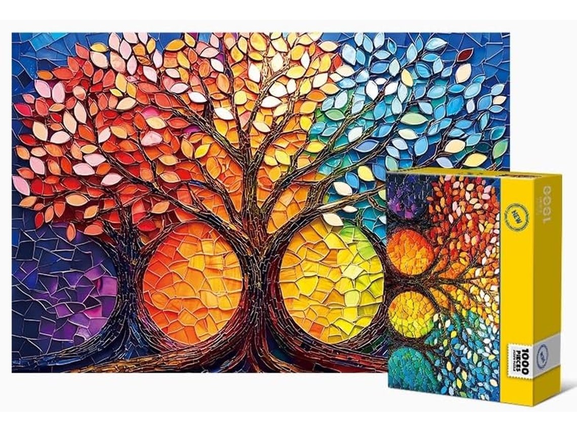 Rompecabezas Del Árbol De La Vida Para Adultos, 1000 Piezas, Difícil De Superar, Desafiante Y Difícil (naranja)