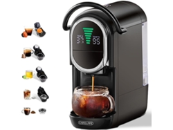 Cafetera automática 4 en 1 MK 609s, 19 bares, compatible con Nespresso, Dolce Gusto, ESE Starbucks, té y café molido, café caliente/frío
