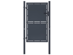 vidaXL Puerta de jardín de acero gris antracita 100x200 cm