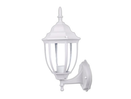 Farol De Pared MICENAS para bombilla E27, Exterior Blanco Aluminio JANDEI