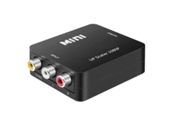 Adaptador Audio y Vídeo 1080P Negro para TV Full HD Convertidor Av2Hdmi2 OCIODUAL Av Rca Cvbs a Hdmi