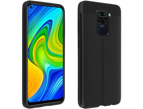 Funda Xiaomi Redmi Note 9 AVIZAR BACK-LITCHI-NT9R Negro