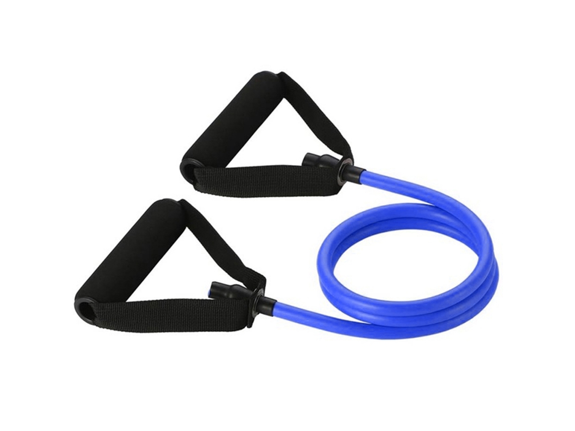 Banda De Resistencia Para Fitness, Gimnasio Y Ejercicio, De Látex Elástico Con Asas Antideslizantes, 120 Cm.