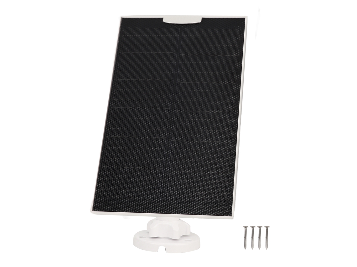 Panel Solar Ajustable 360 Grados Ip65 Cargador Usb 5v 5w Para Cámara De Seguridad Exterior