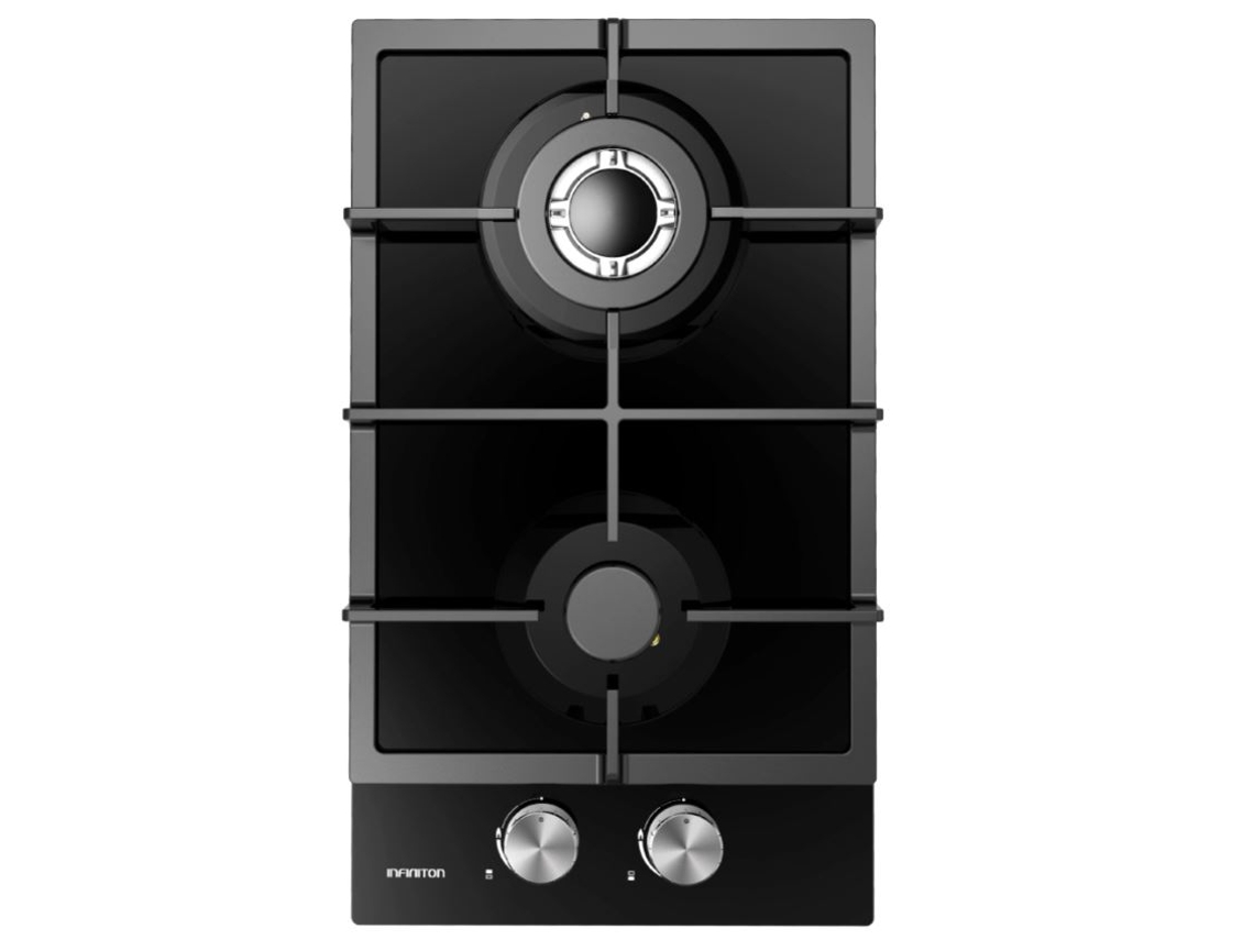 Placa de Gas INFINITON GAS-A2FN (30 cm - Negro)