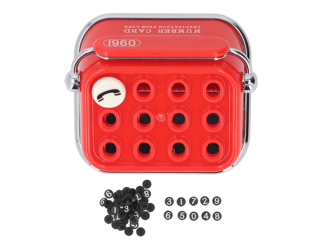 Letrero Con Número De Teléfono, Estacionamiento, Diseño De Automóvil, Máquina De Escribir Antigua, Decorativo, Rojo