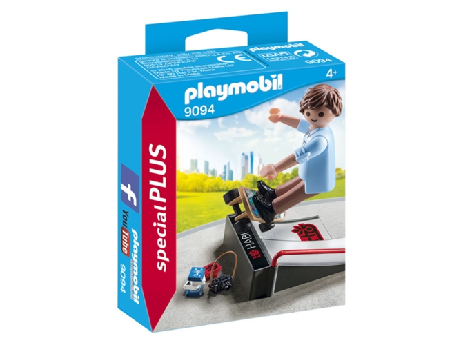 PLAYMOBIL Special Plus: Patinador con rampa - 9094 (Edad Mínima: 4)