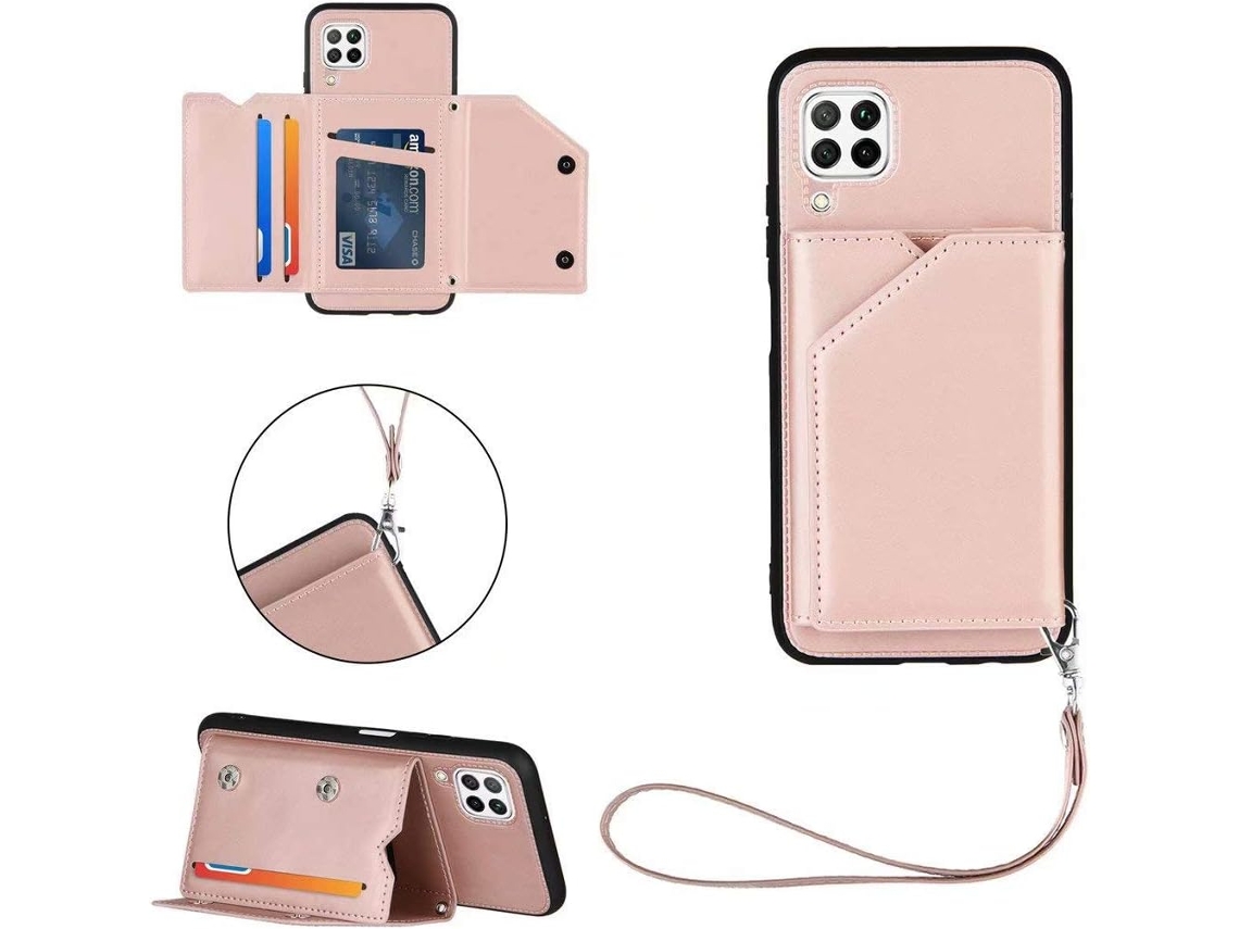 Estuche Folio Slots Prime Ouro para Huawei P Smart Z/Y9 Prime 2019 HONGWE. Rosa