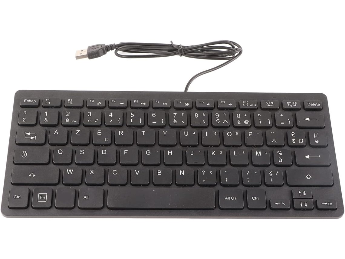 Teclado Mecánico Ergonómico Con Cable De 78 Teclas Para Portátil