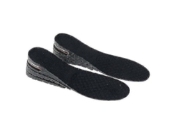 Plantilla Unisex Ajustable En Altura Para Zapatos, Zapatillas Y Botas (3 Cm, 5 Cm, 7 Cm, 9 Cm) - Negra