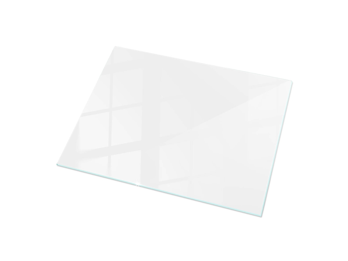 Espejo de sobremesa rectangular de cristal (120 x 80 cm - Blanco liso - Blanco)