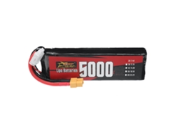 Batería Lipo Zop Power 2s de 7,4 V, 5000 mAh, 100 C, 37 Wh, conector XT60 para coche, avión, helicóptero RC