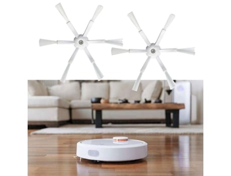 2 unids/set Motor de Cepillo Lateral 6 cabezales de cerdas para Xiaomi 1 y 2 generación para Roborock S50 S51 Series limpiador repuestos