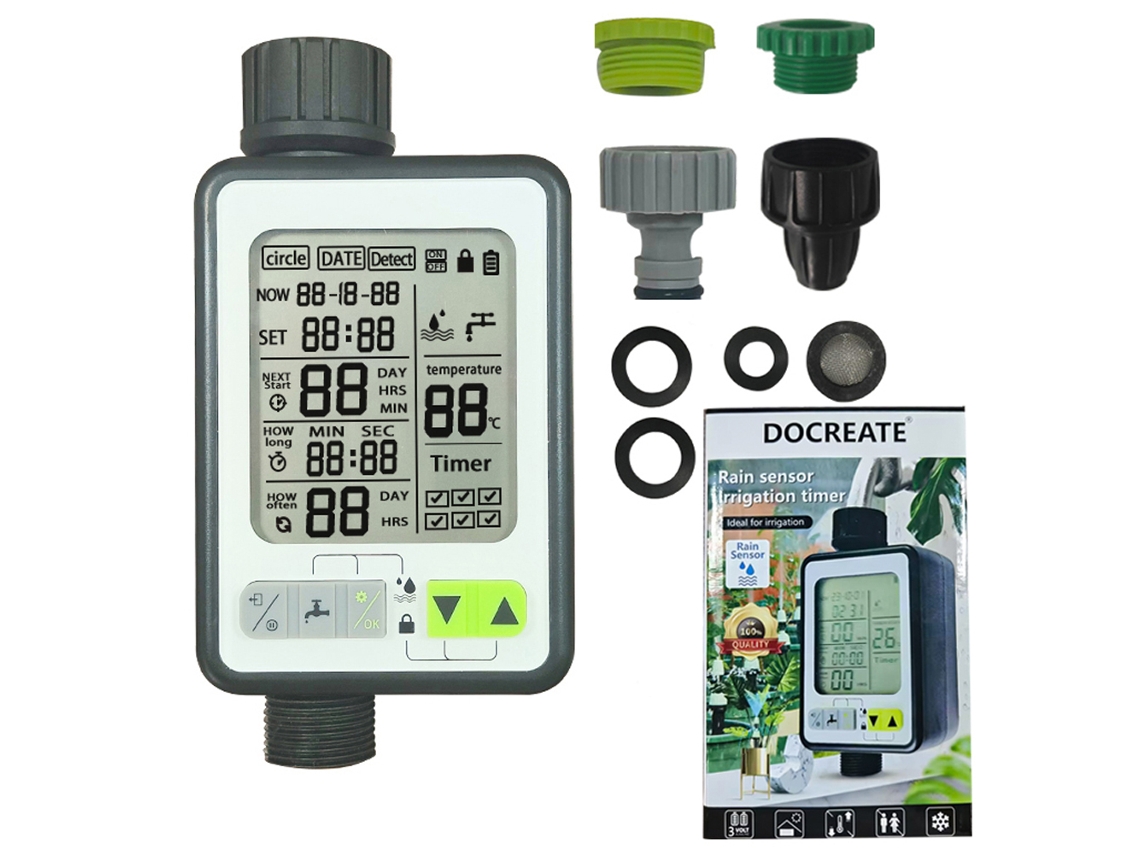 Temporizador De Riego Automático Inteligente Con Sensor De Lluvia, 3 Modos De Riego Y Control Preciso Del Jardín.