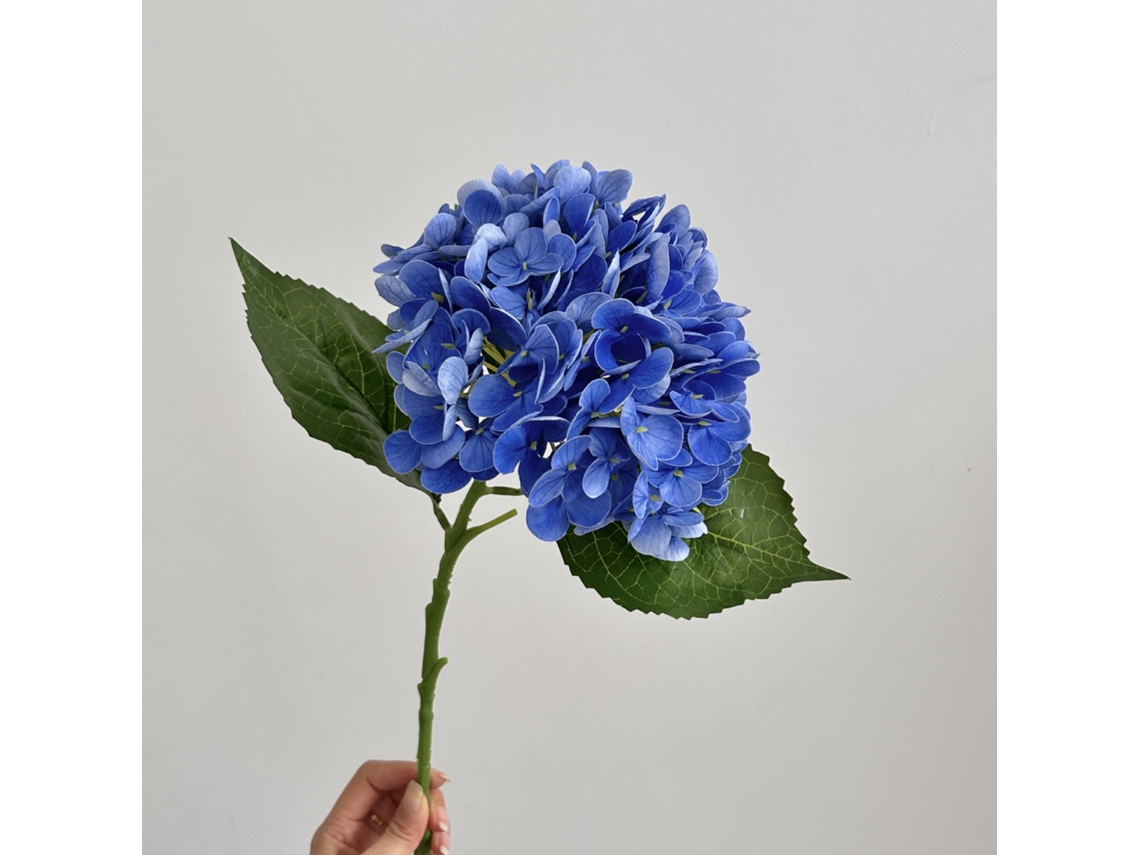 2 flores de hortensia artificiales - Azul oscuro
