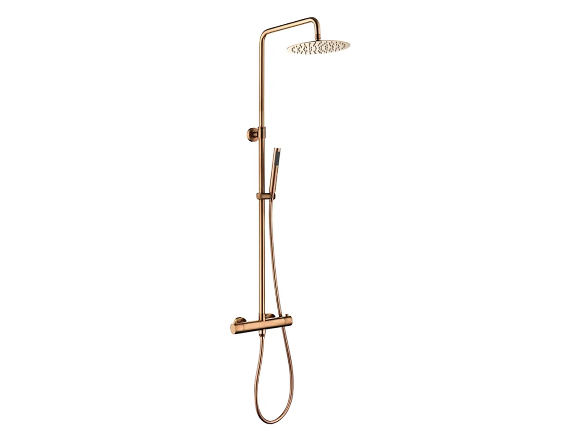 Colección Penee Columna De Ducha Termostática En Latón Rose-gold (cobre) Sc418