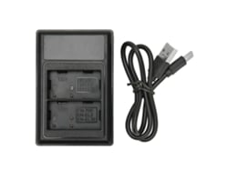 Cargador De Batería Usb Doble Para Cámara Con Indicador De Batería Para Nikon D90 D80 D90s D700 D300 D300s D200 D70 D50