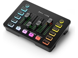 Mezclador De Audio Recargable Interfaz Tarjeta De Sonido