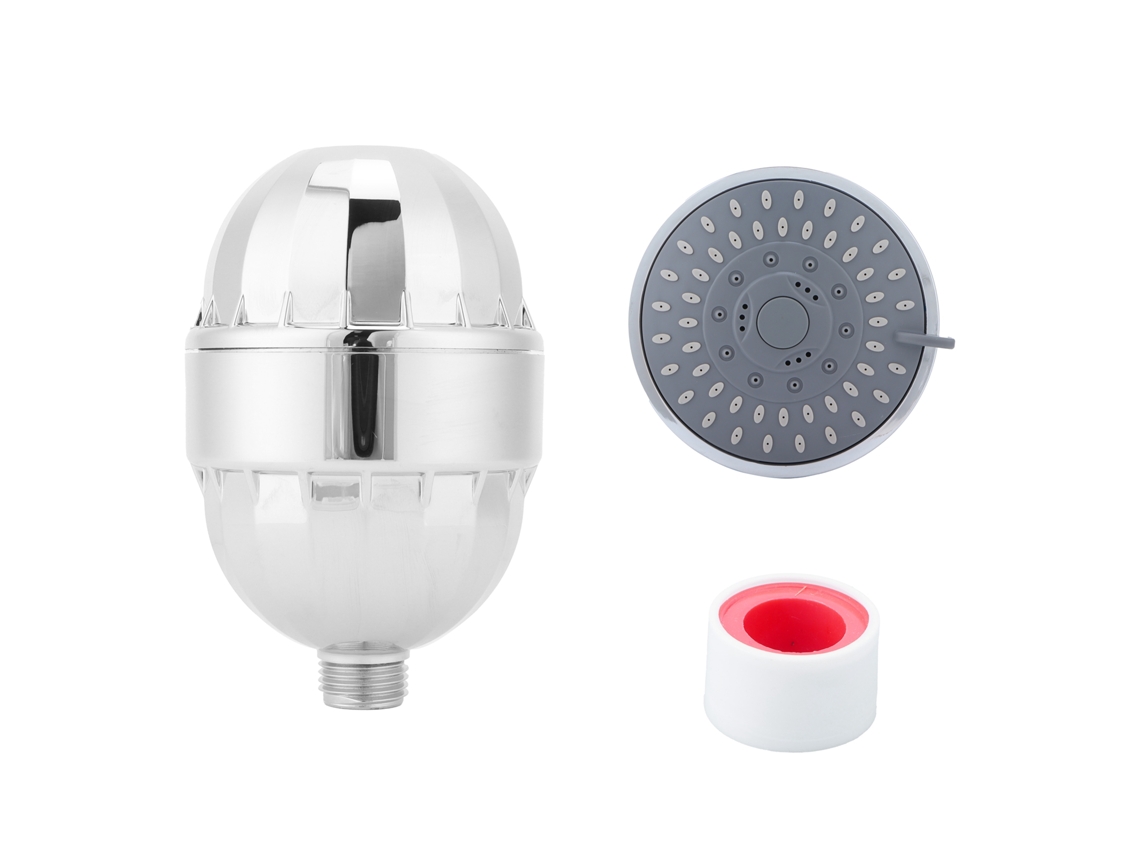 Cabezal de ducha con filtro de 15 etapas, cabezal de ducha de ángulo ajustable, accesorio de baño para el hogar Kofihety
