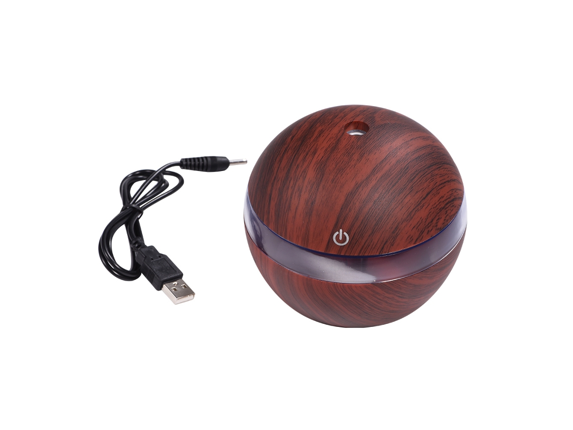 Humidificador ultrasónico de 300 ml con LED USB, difusor de aceite y purificador de aire frío para el hogar y la oficina.
