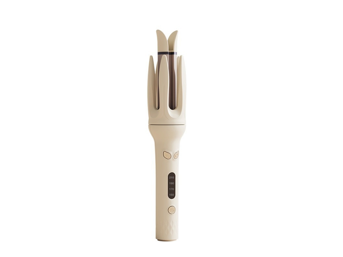 Tenaza Rizadora Automática Cerámica Profesional Cañón Giratorio 1 Pulg, 4 Niveles Calor, Temporizador Antienredos, Para Salón U Hogar