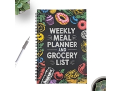 Planificador Semanal De Comidas, 100 Páginas, Cuaderno De Planificación Organizador De Con Listas De La Compra