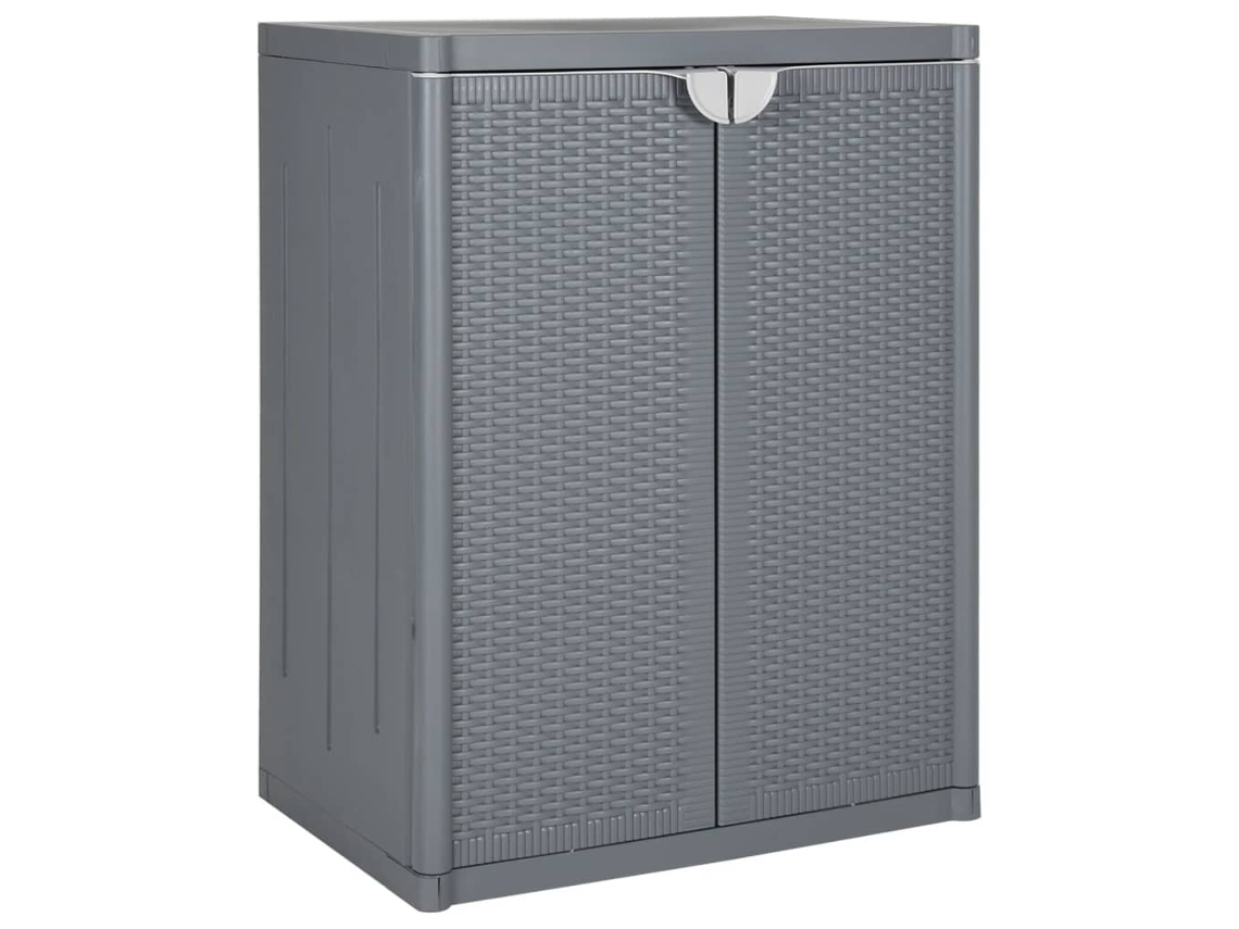 Mueble de jardín de mimbre PP gris, 65 x 45 x 88 cm, DKD HOME DECOR