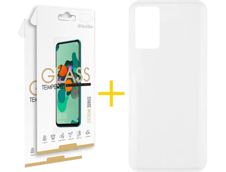 Kit Funda + 2 Protectores de Pantalla Oppo A16 SKYHE Liso (Transparente)
