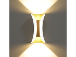 Lámpara De Pared Led Moderna De 10 W, Ip65, Delgada, De Aluminio, Para Interiores Y Exteriores, Dormitorio Y Sala De Estar.