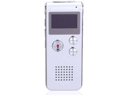 Mini grabadora USB de 16 Gb, grabadora de audio digital con memoria Flash, grabadora de 650 horas, reproductor de Mp3 estéreo 3D plateado