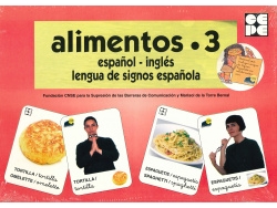 Libro Alimentos 3 Baraja Español Inglés Lengua De Signos de AA.VV (Castellano)