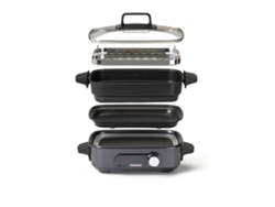 Multicocinero Cuisinart Grmc3e 1400 Watts Acero Inoxidable Temperatura Ajustable 90 220°c