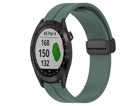 Correa De Reloj Inteligente Para Garmin Approach S40, 20 Mm, Color Sólido, Cierre Magnético, Silicona, Color Verde Oliva VENISYMLIS