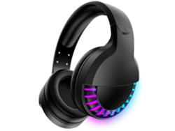 Auriculares Bluetooth estéreo Hi-Fi RGB negros sin reducción de ruido
