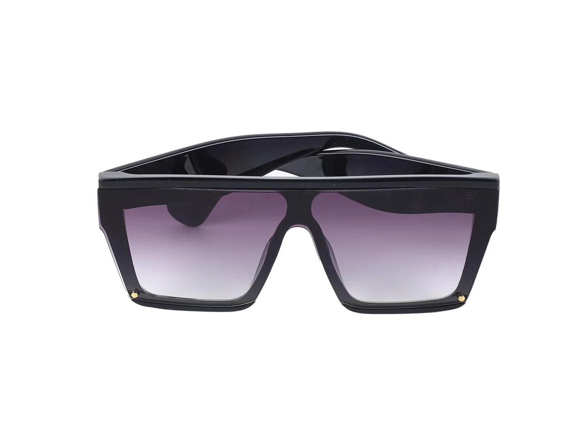 Ymsl Gafas De Sol Rectangulares Con Marco Grande Negro Ligeras De Pc Gradientes Para Viajes Al Aire Libre Y Playa Hxl