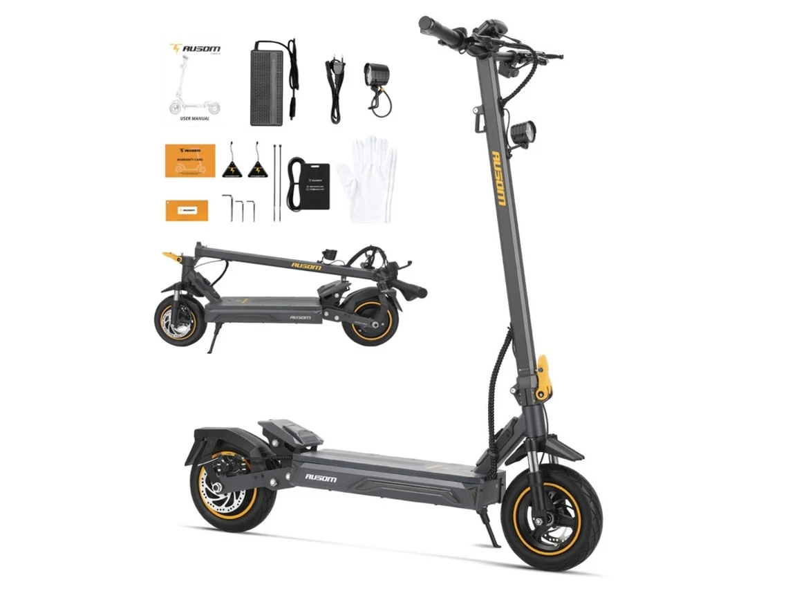 Patinete Eléctrico Ausom K20 Single Motor 1100w Autonomía 70km Velocidad Máxima 45km/h Batería 48v 13.5ah Frenos Disco Doble E-abs Nfc