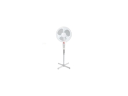 Ventilador de pie blanco con luz de 16'' pulgadas oscilante Elite Kitchenware 128360