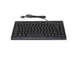 Teclado Mini USB com Fio Baoj-2026, 95 Teclas, Preto, para Escritório, Casa, Laptop e PC