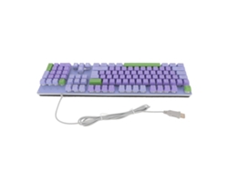 Teclado Gaming Usb Con Iluminación Trasera Cableado De Letra Grande