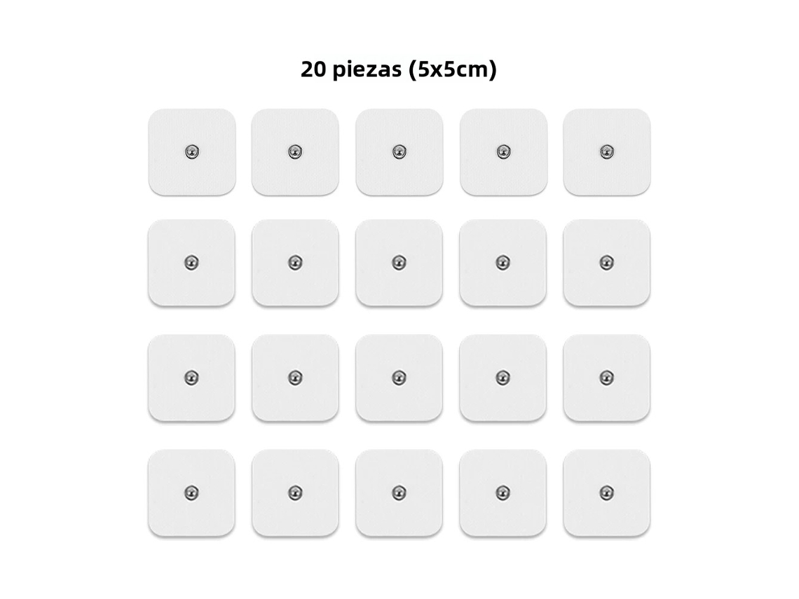 (20 Piezas, 5x5cm) Parches De Estimulación Muscular Ems Para Masaje.