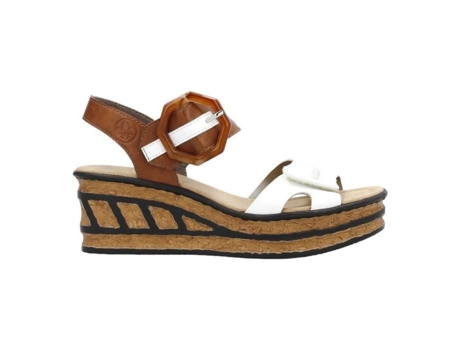 Sandalias de Tacón de Mujer RIEKER Marrón (41)