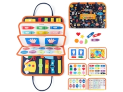 Juego de actividades Montessori para niños de 1 a 5 años: aprende a vestirte, reconocer letras, números, colores y formas.