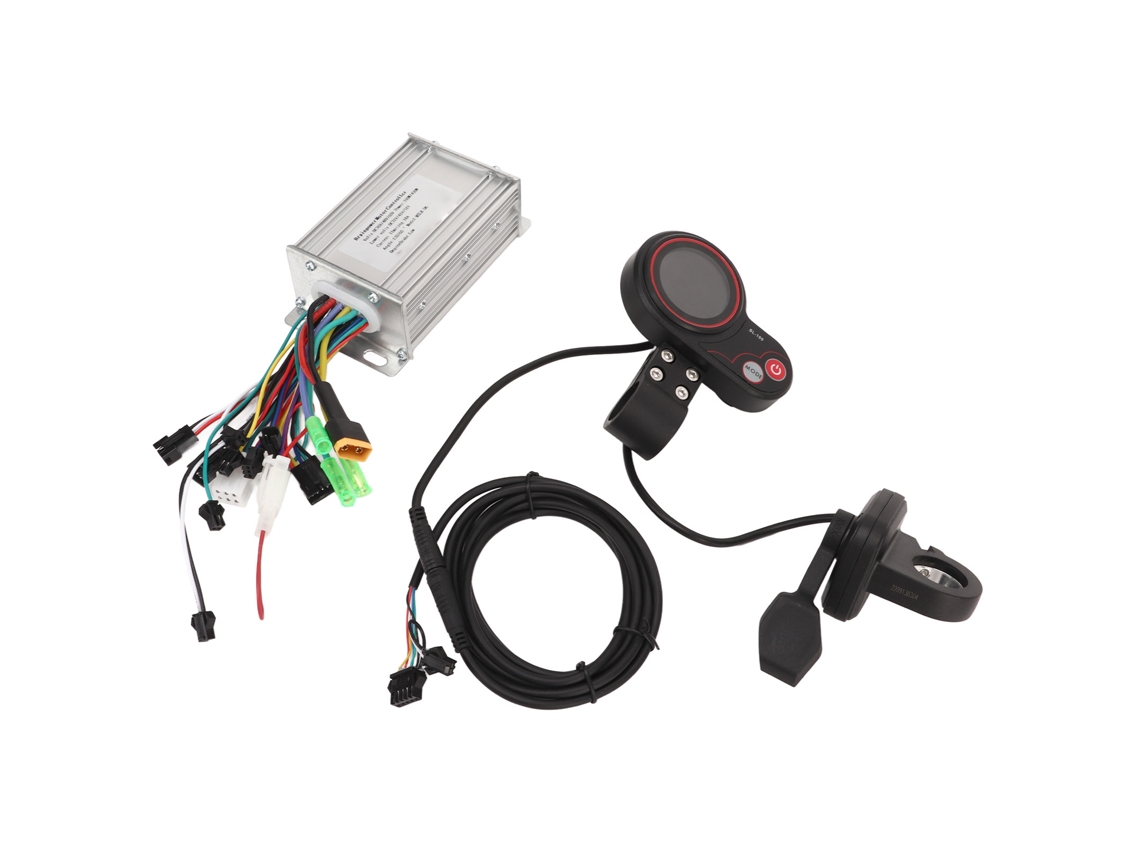 KIT controle motor Mali para bicicleta elétrica 36v/48v/60v 350w/450w com LCD e acelerador de polegar