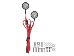 Faro Delantero Axial Scx10 90046 Redcat Para Coches Rc Con 2 Led Blancos De Alto Brillo Para Vehículos Todoterreno A Escala 1:10.