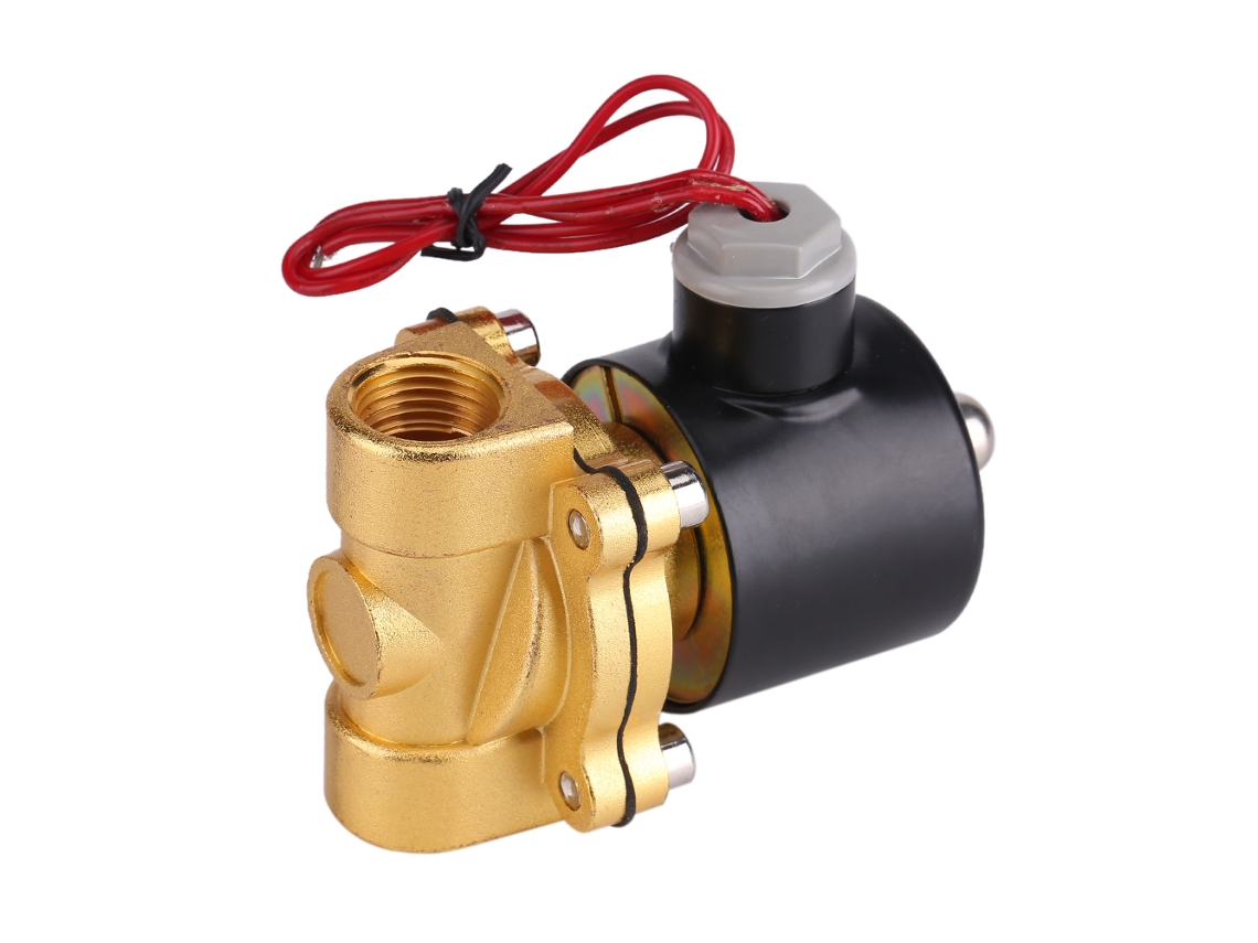 Válvula eléctrica normalmente cerrada 220 V DN15 1/2'' Agua Aceite Aire Gas
