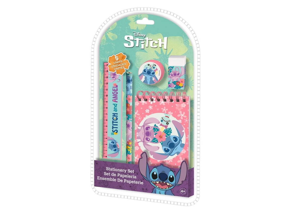 Conjunto Escolar Disney Stitch 5 Piezas St00075
